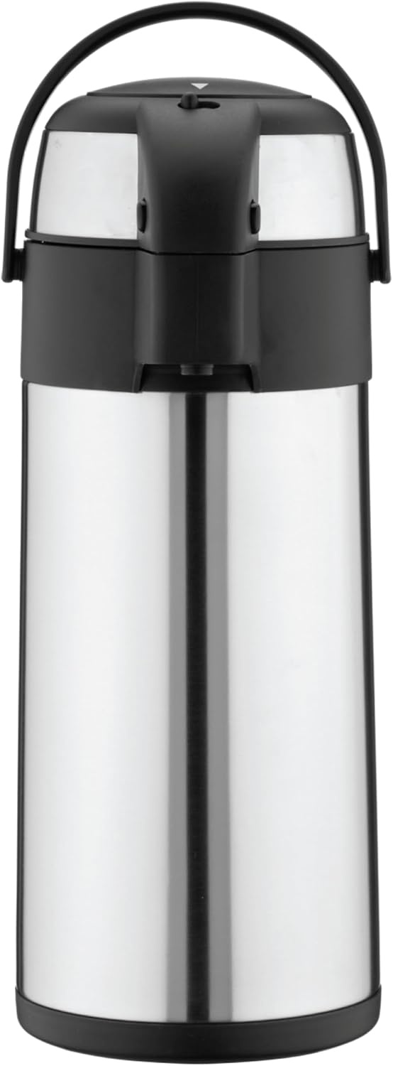 Pioneer Thermoskan met Pompfunctie - 5 Liter - Roestvrij Staal