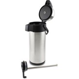 Pioneer Thermoskan met Pompfunctie - 5 Liter - Roestvrij Staal