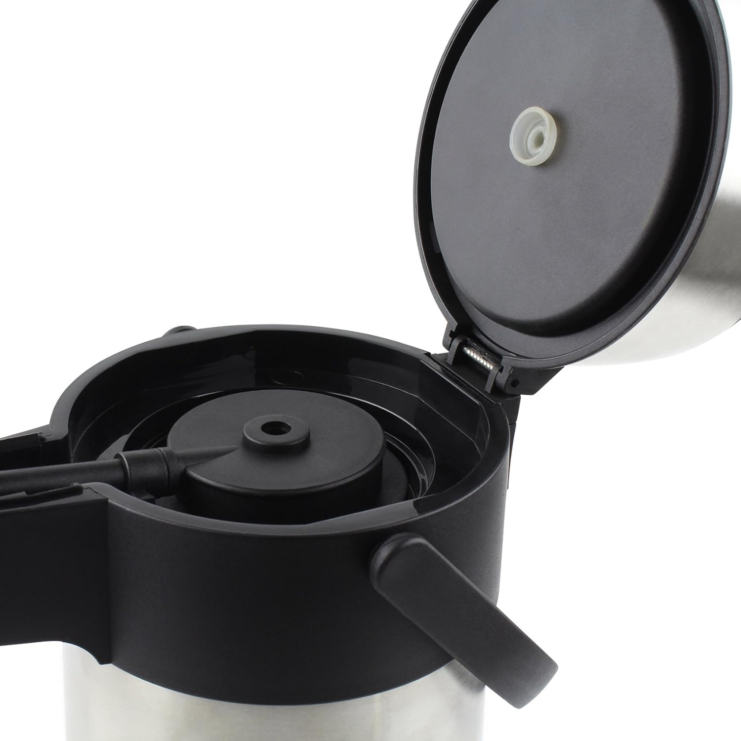 Pioneer Thermoskan met Pompfunctie - 5 Liter - Roestvrij Staal