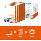 HP Papers CHP852 Box Premium Drukpapier, A4, 90 g, Wit, 2500 Vellen