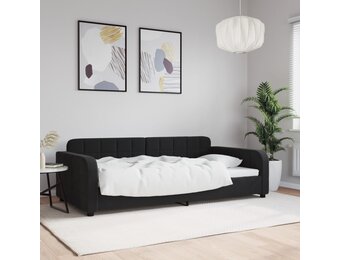 vidaXL Slaapbank 100x200 cm fluweel zwart