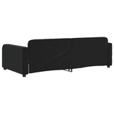 vidaXL Slaapbank 100x200 cm fluweel zwart