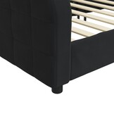 vidaXL Slaapbank 100x200 cm fluweel zwart