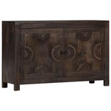 vidaXL Dressoir met gesneden ontwerp 110x35x70 cm massief mangohout