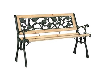 vidaXL Tuinbank 2 -Seater 116 x 54 x 73 cm Hout Bruin Rechthoekig