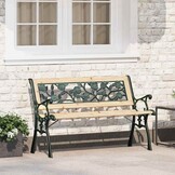 vidaXL Tuinbank 2 -Seater 116 x 54 x 73 cm Hout Bruin Rechthoekig