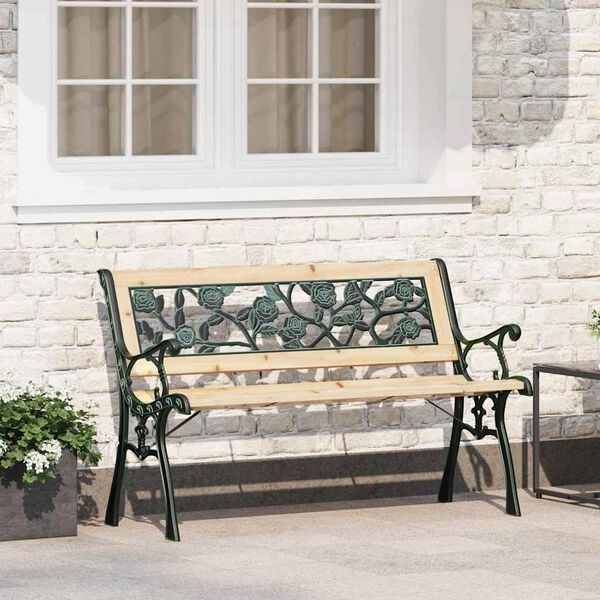 vidaXL Tuinbank 2 -Seater 116 x 54 x 73 cm Hout Bruin Rechthoekig