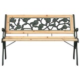 vidaXL Tuinbank 2 -Seater 116 x 54 x 73 cm Hout Bruin Rechthoekig