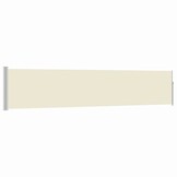 vidaXL Tuinscherm uittrekbaar 100x500 cm crème