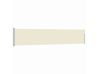 vidaXL Tuinscherm uittrekbaar 100x500 cm crème