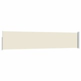 vidaXL Tuinscherm uittrekbaar 100x500 cm crème