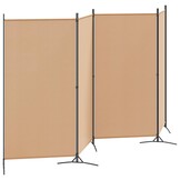 vidaXL 4-panelen roomdivider Beige 346 x 180 cm Stof
