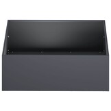 vidaXL Plantenbak 2 st Antraciet 60 x 60 x 20 cm Koudgewalst staal