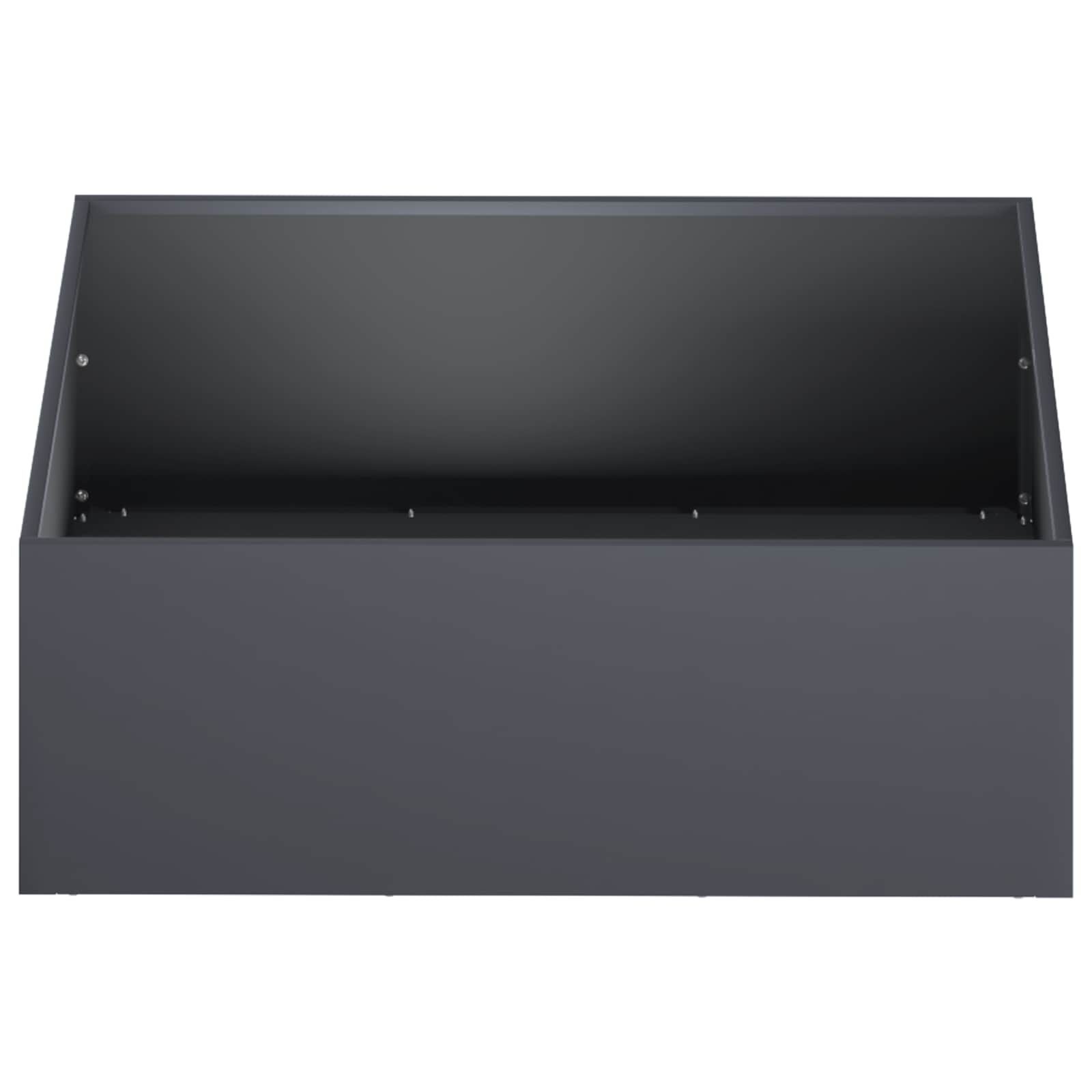 vidaXL Plantenbak 2 st Antraciet 60 x 60 x 20 cm Koudgewalst staal