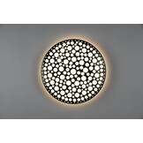 Reality Leuchten LED plafondlamp Chizu R67161132, kunststof zwart mat, incl. 22 Watt Rainbow LED, afstandsbediening, dimmer, kleurverandering, nachtlampje