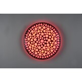 Reality Leuchten LED plafondlamp Chizu R67161132, kunststof zwart mat, incl. 22 Watt Rainbow LED, afstandsbediening, dimmer, kleurverandering, nachtlampje