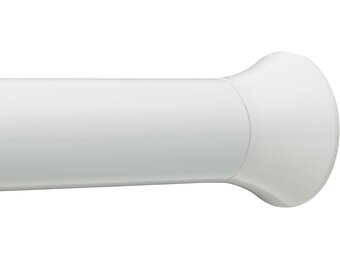 Amazon Basics Telescopische douchegordijnstang om in te klemmen, 91-137 cm, wit