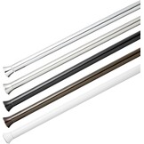 Amazon Basics Telescopische douchegordijnstang om in te klemmen, 91-137 cm, wit