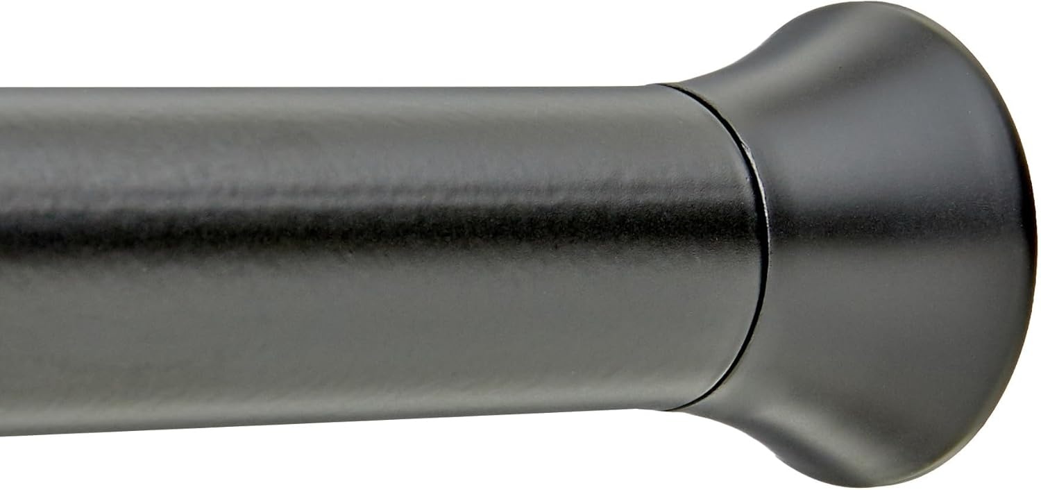 Amazon Basics Telescopische douchegordijnstang om in te klemmen, 91-137 cm, wit