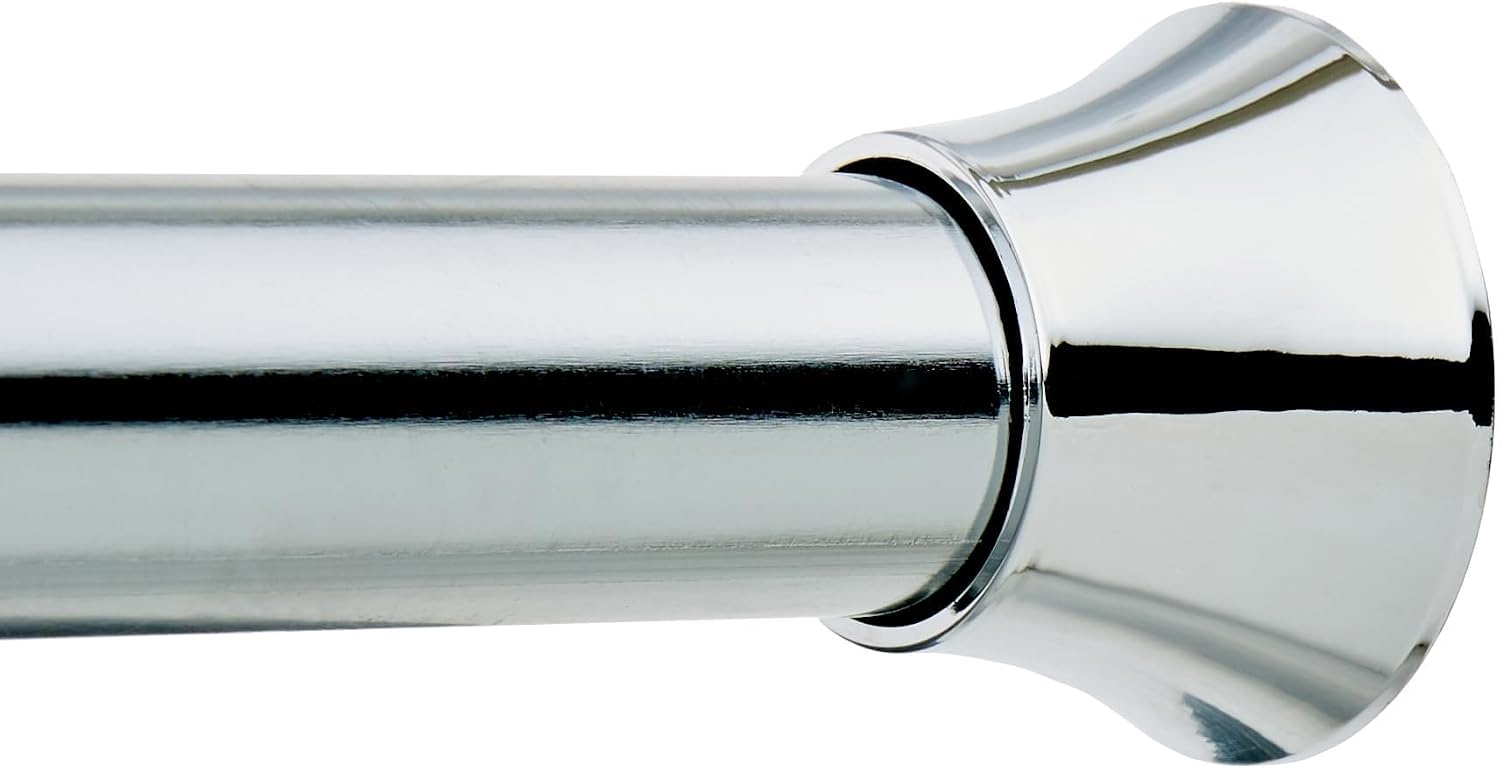 Amazon Basics Telescopische douchegordijnstang om in te klemmen, 91-137 cm, wit