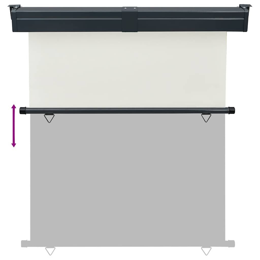 vidaXL Balkonscherm 175x250 cm crèmekleurig