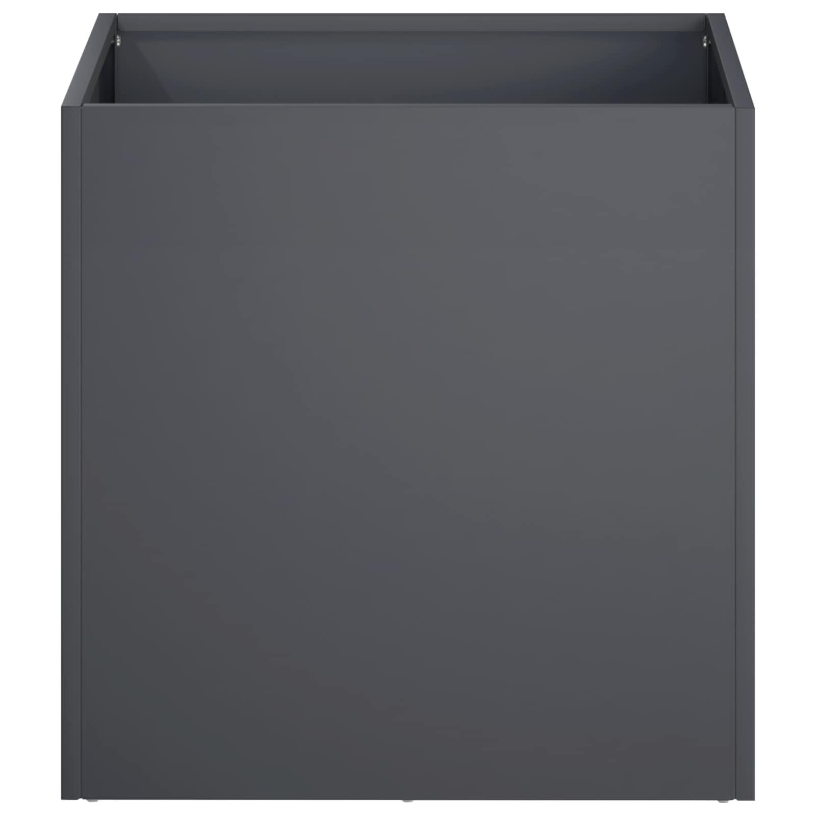 vidaXL Plantenbak 2 st Antraciet 25 x 25 x 25 cm Koudgewalst staal