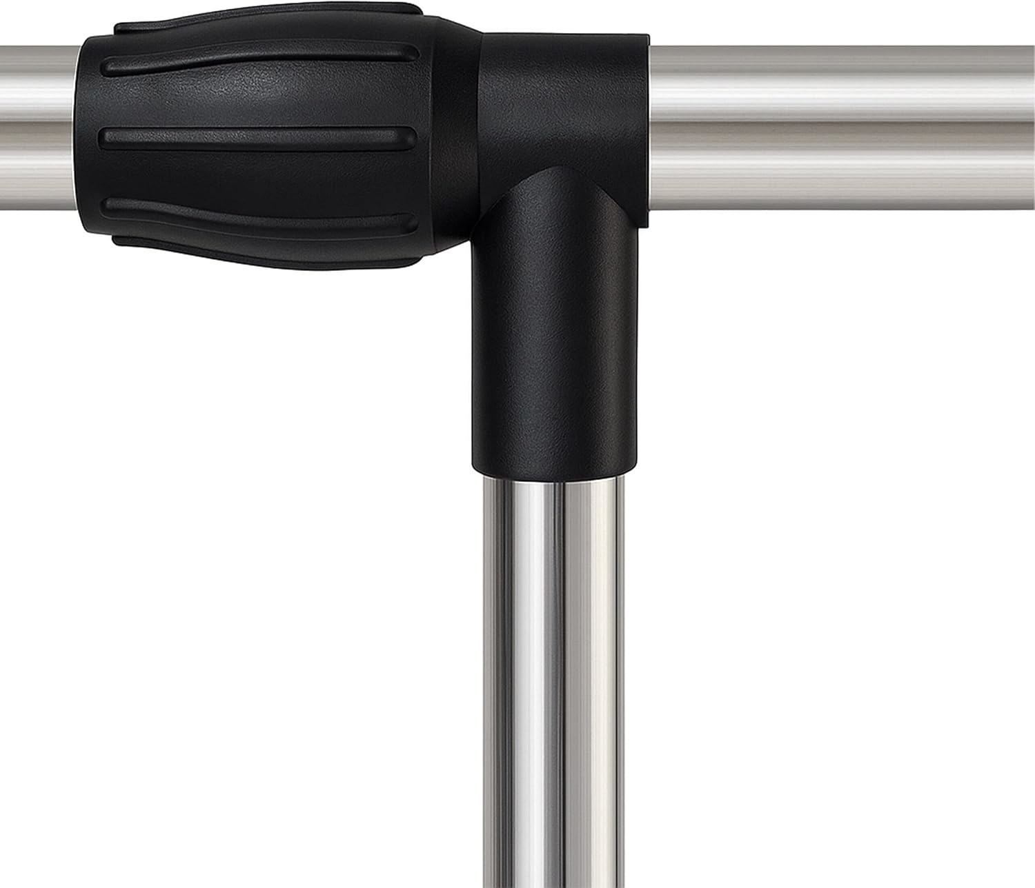 Relaxdays dubbel verstelbaar kledingrek op wielen, 85-148 cm hoog, 85-141 cm breed, zilver-zwart