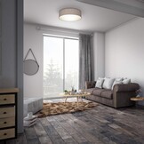 B.K.Licht Plafondlamp met Sterrenhemel Effect - Taupe - 38 cm