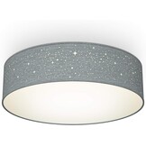 B.K.Licht Plafondlamp met Sterrenhemel Effect - Taupe - 38 cm
