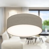 B.K.Licht Plafondlamp met Sterrenhemel Effect - Taupe - 38 cm