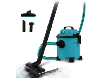 Cecotec Stofzuiger met Snoer voor Droog en Nat - Vaste Stoffen en Vloeistoffen 16L Conga Rockstar Wet & Dry Compact Garden Plus. 1200W, Lichtgewicht, Compact, Dubbele Functie van Zuigen en Blazen, Acc - Maat 16 L
