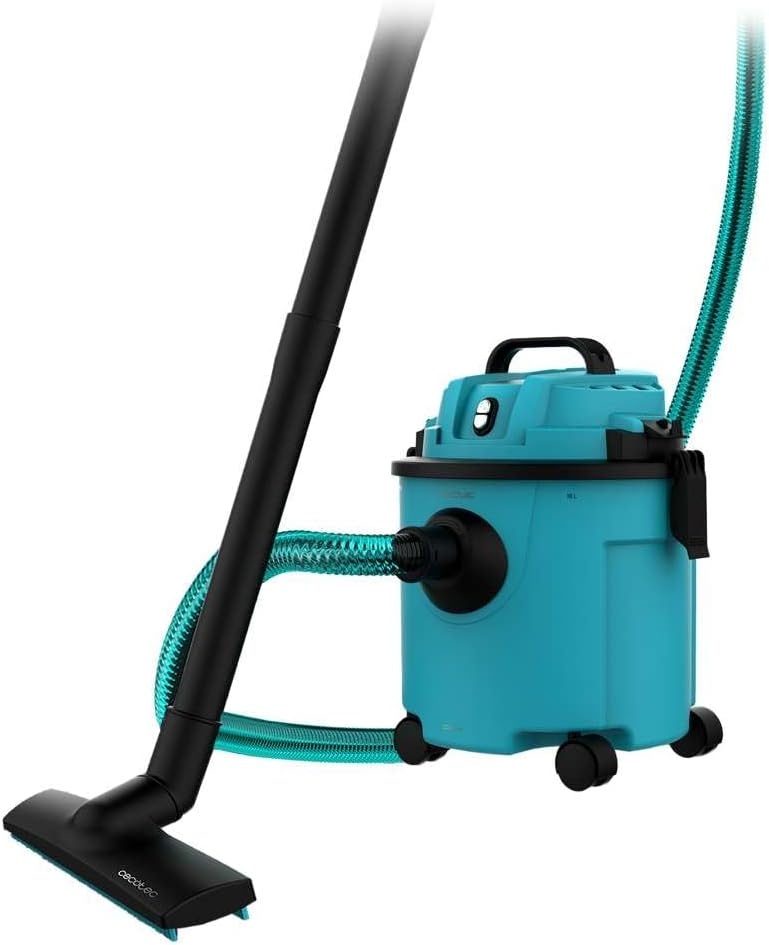 Cecotec Stofzuiger met Snoer voor Droog en Nat - Vaste Stoffen en Vloeistoffen 16L Conga Rockstar Wet & Dry Compact Garden Plus. 1200W, Lichtgewicht, Compact, Dubbele Functie van Zuigen en Blazen, Acc - Maat 16 L