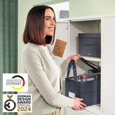 Leitz Hot Desking Werktas en Organizer - Velvet Grijs - 65 x 23 x 4 cm