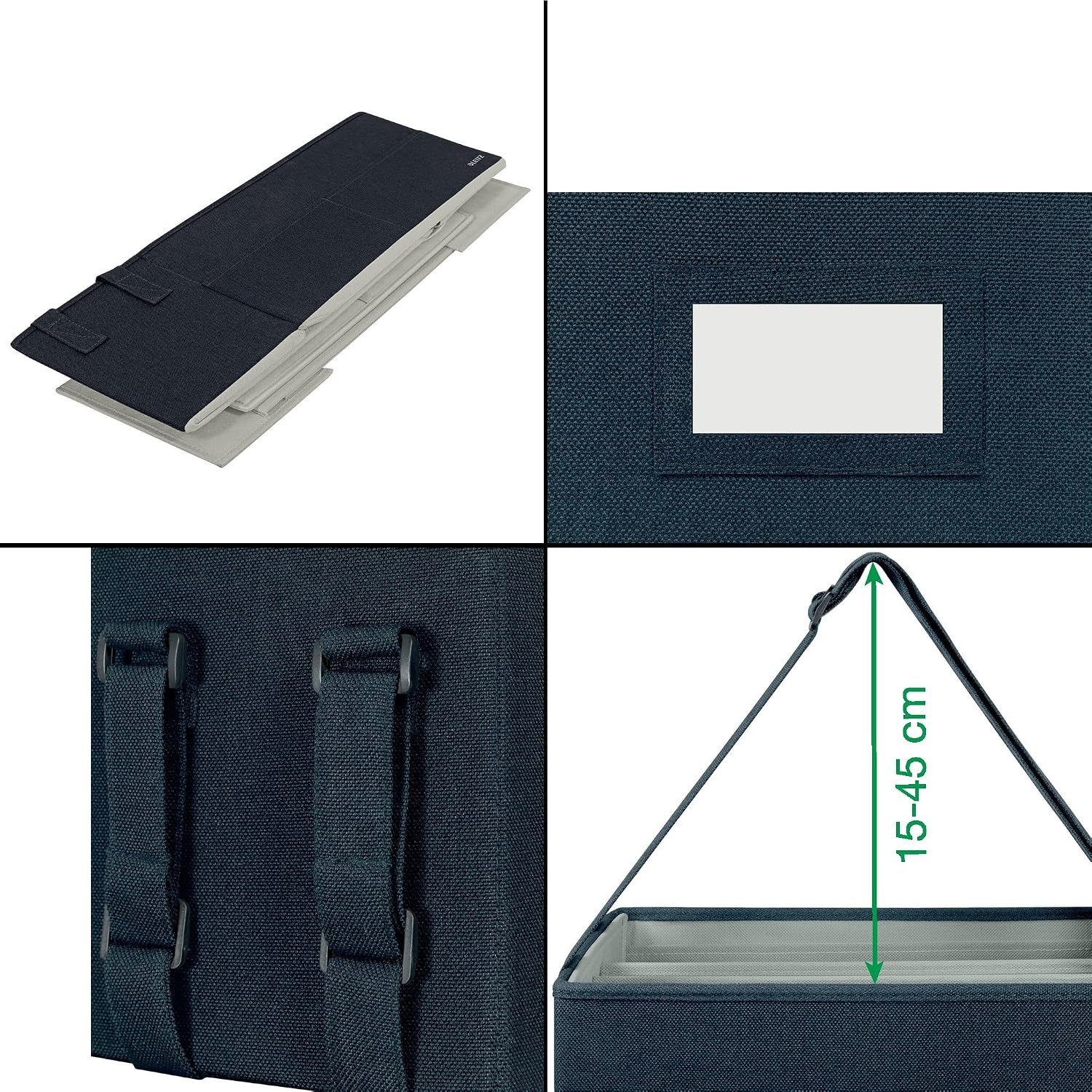 Leitz Hot Desking Werktas en Organizer - Velvet Grijs - 65 x 23 x 4 cm
