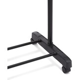 Amazon Basics Kledingrek op wielen, chroom, 91,5-145 x 42 x 134-161 cm