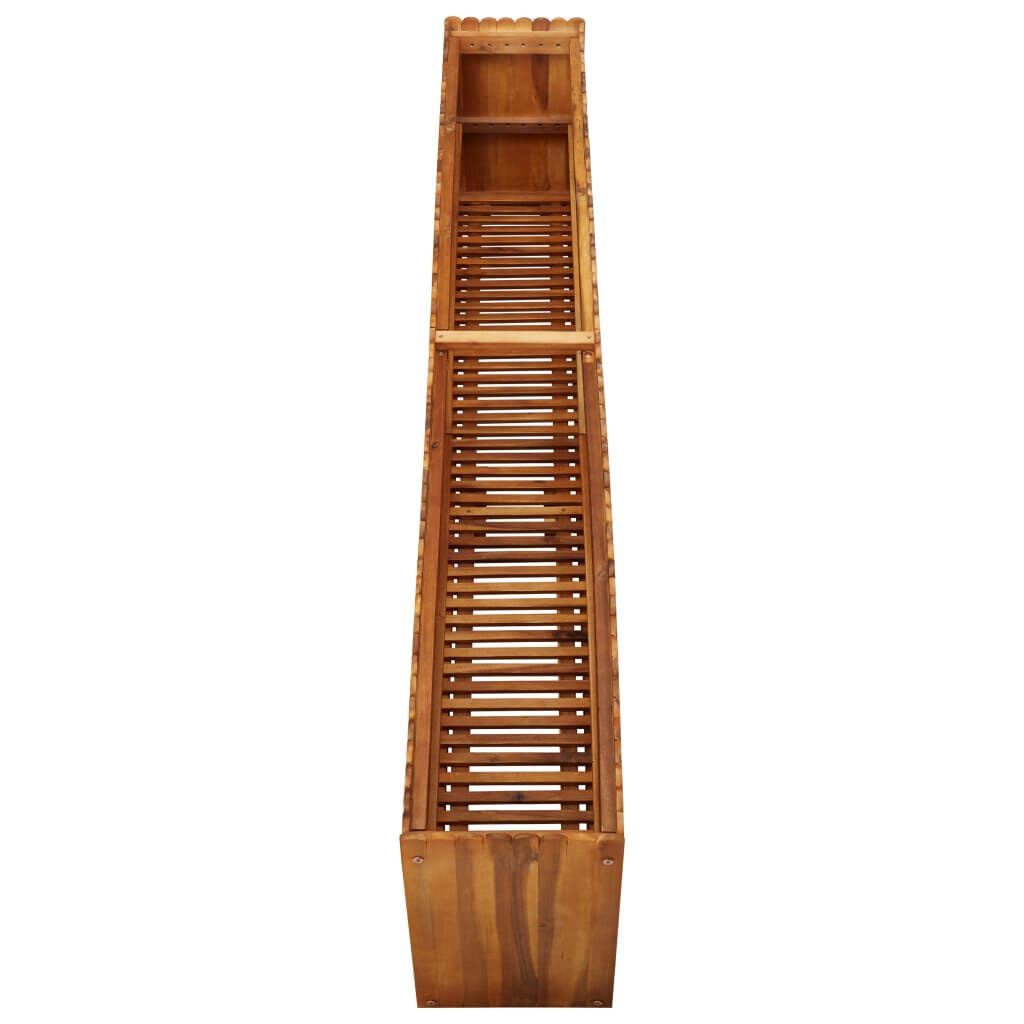 vidaXL Plantenbak verhoogd 200x30x50 cm massief acaciahout