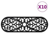 vidaXL Trapmatten 10 st 25x75 cm rubber