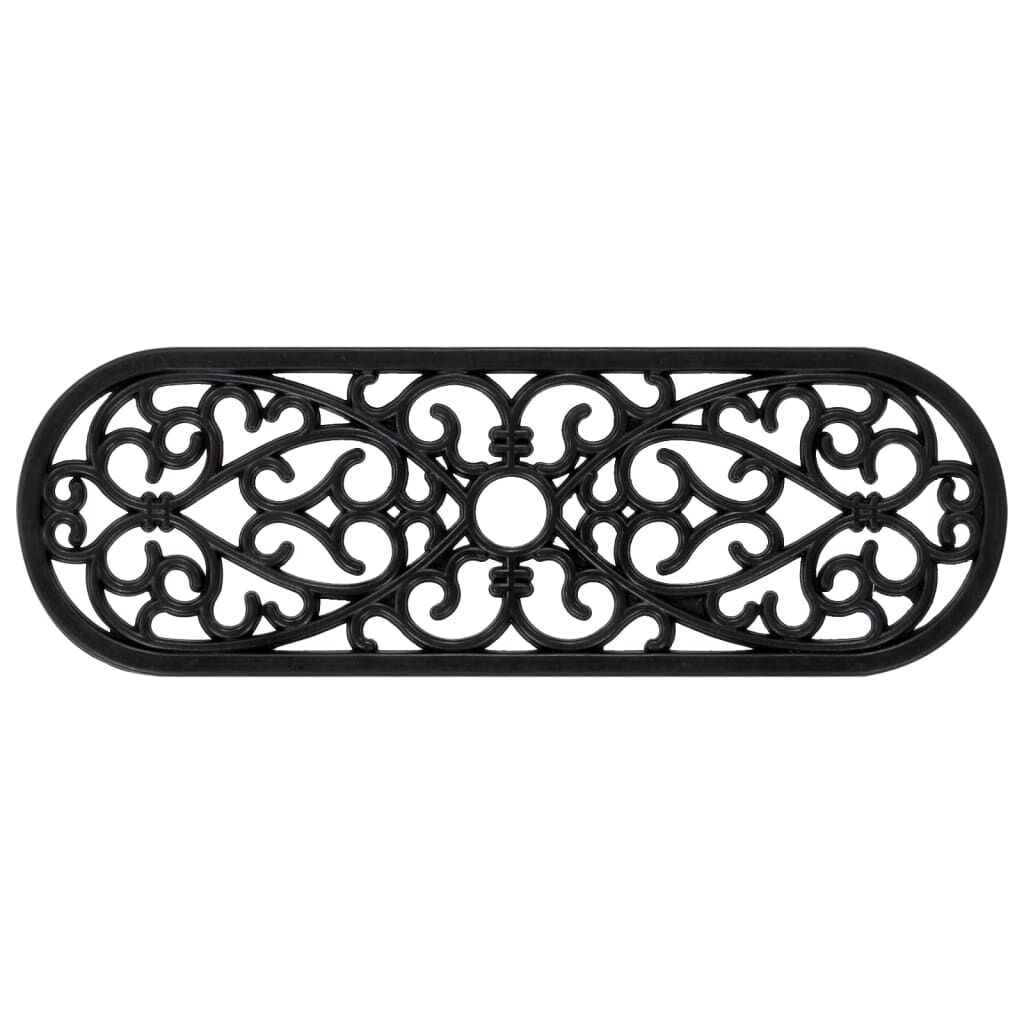 vidaXL Trapmatten 10 st 25x75 cm rubber