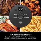 Ninja CRISPi Draagbare Airfryer, 3,8 L, 4-in-1: Airfry, Braden, Warmhouden