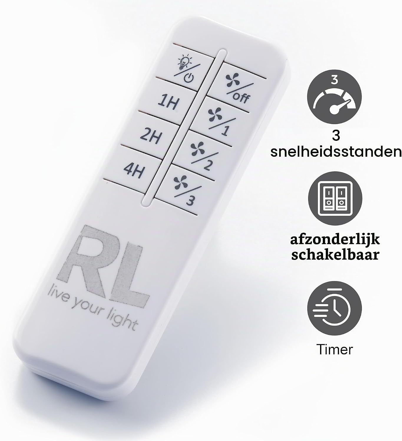 Matzwarte Plafondventilator met Lamp Ø 48 cm - 34% Korting