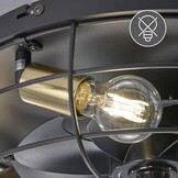 Matzwarte Plafondventilator met Lamp Ø 48 cm - 34% Korting