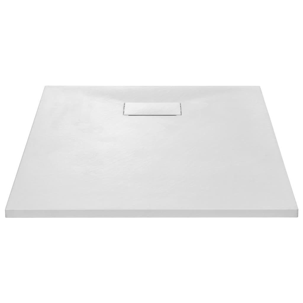 vidaXL Douchebak SMC Wit 100x80 cm - 35% Korting