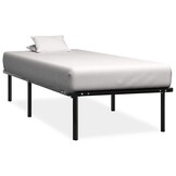 Zwart Metalen Bedframe met Lattenbodem 100x200 cm - 34% Korting
