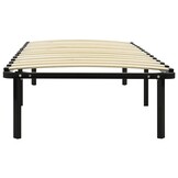 Zwart Metalen Bedframe met Lattenbodem 100x200 cm - 34% Korting
