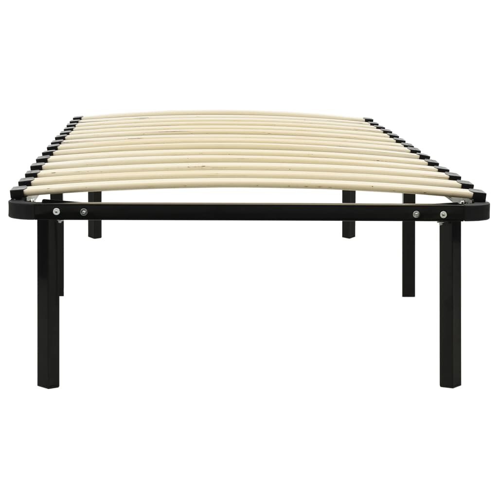 Zwart Metalen Bedframe met Lattenbodem 100x200 cm - 34% Korting