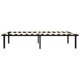 Zwart Metalen Bedframe met Lattenbodem 100x200 cm - 34% Korting