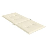 vidaXL Tuinstoelkussens Hoge Rug 6 st Crème 33% Korting