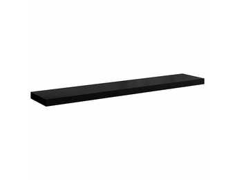 Zwevende Wandschap Hoogglans Zwart 120 cm - 33% Korting!