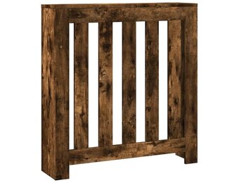 Radiatorombouw van bewerkt hout - Gerookt eiken (78x20x82 cm) - 33% korting