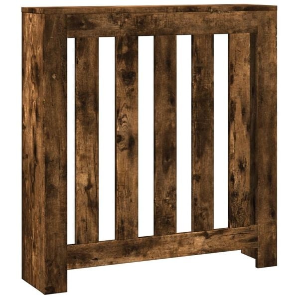 Radiatorombouw van bewerkt hout - Gerookt eiken (78x20x82 cm) - 33% korting